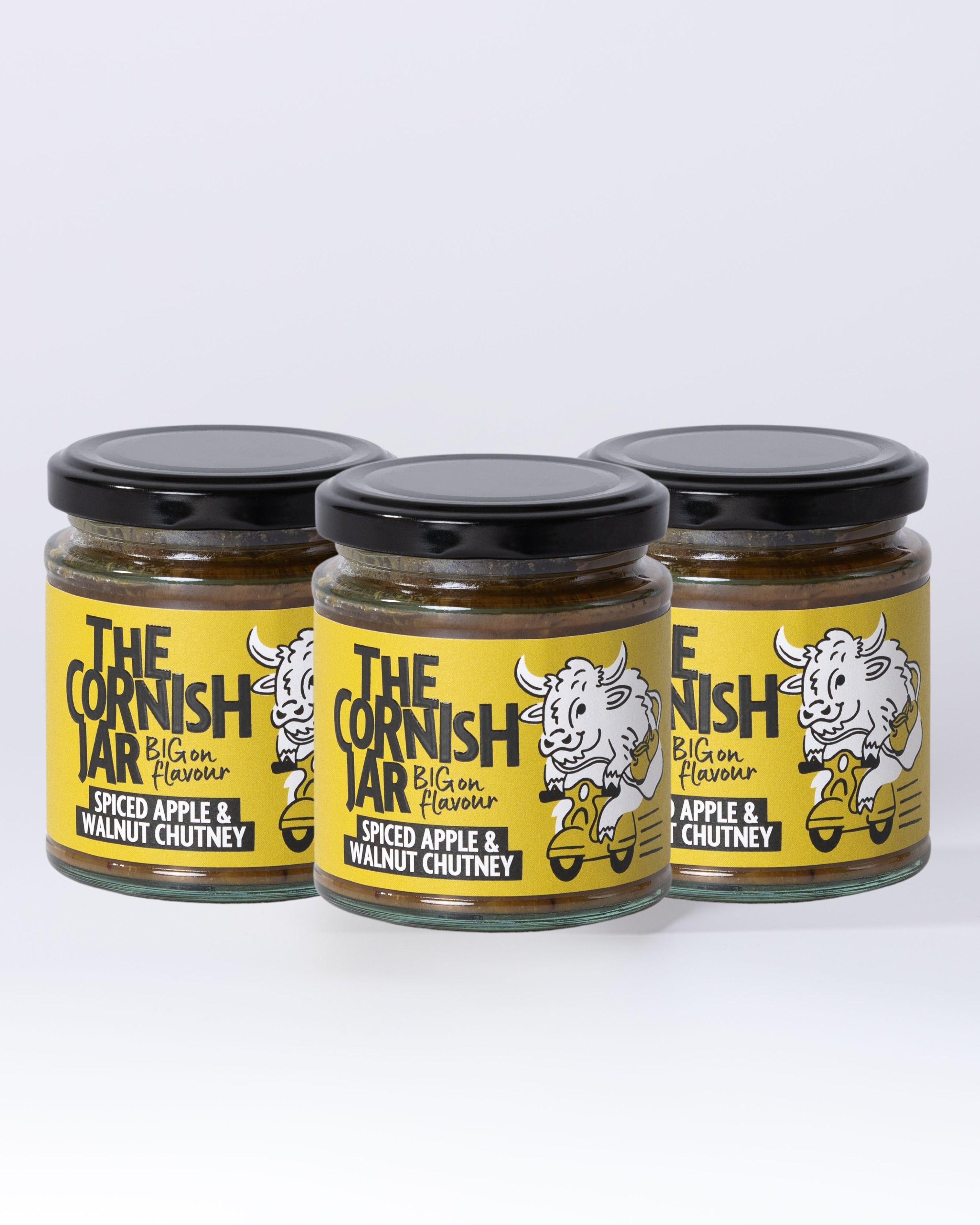 Spiced Apple & Walnut Chutney: 3 Pack
