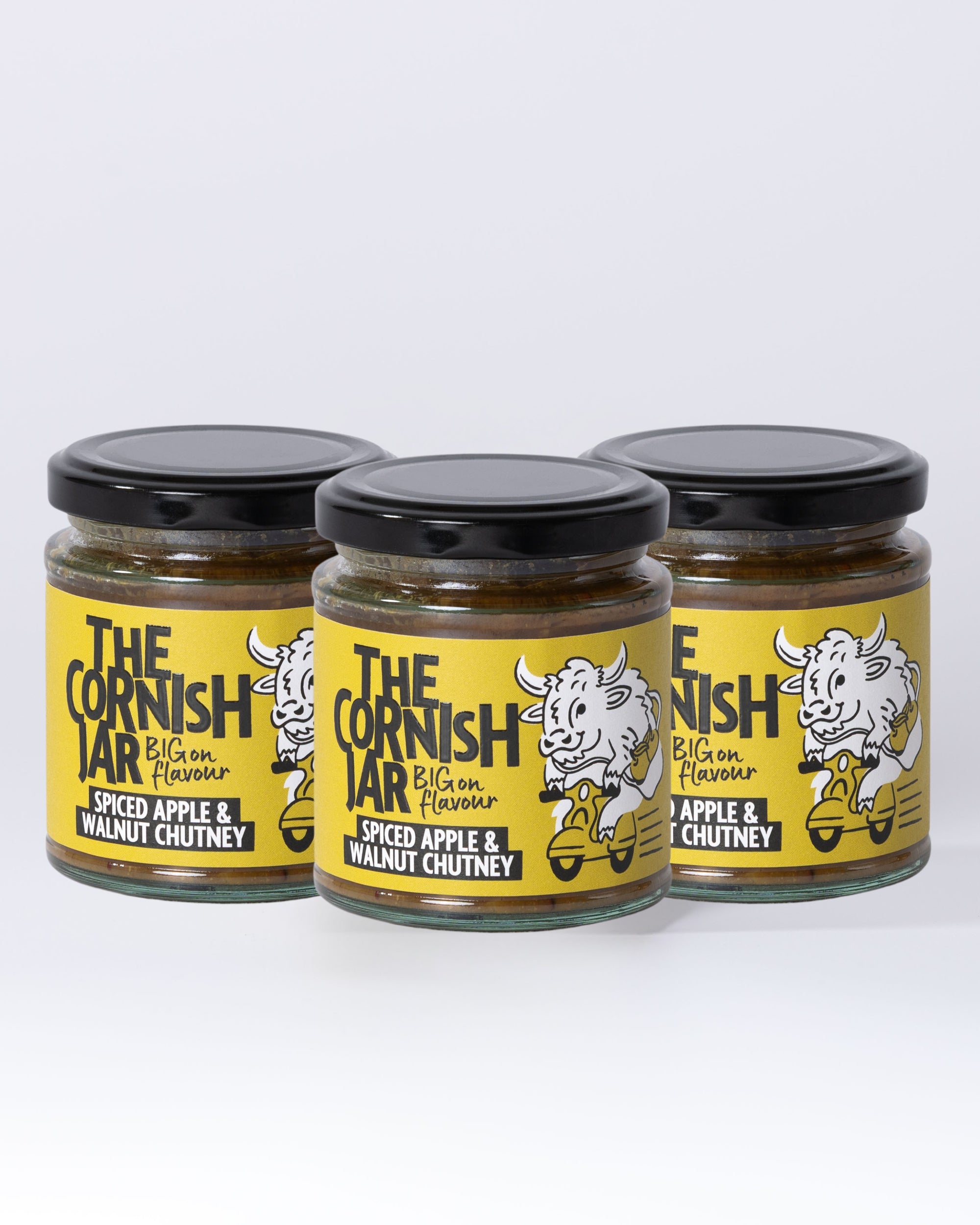 Spiced Apple & Walnut Chutney: 3 Pack