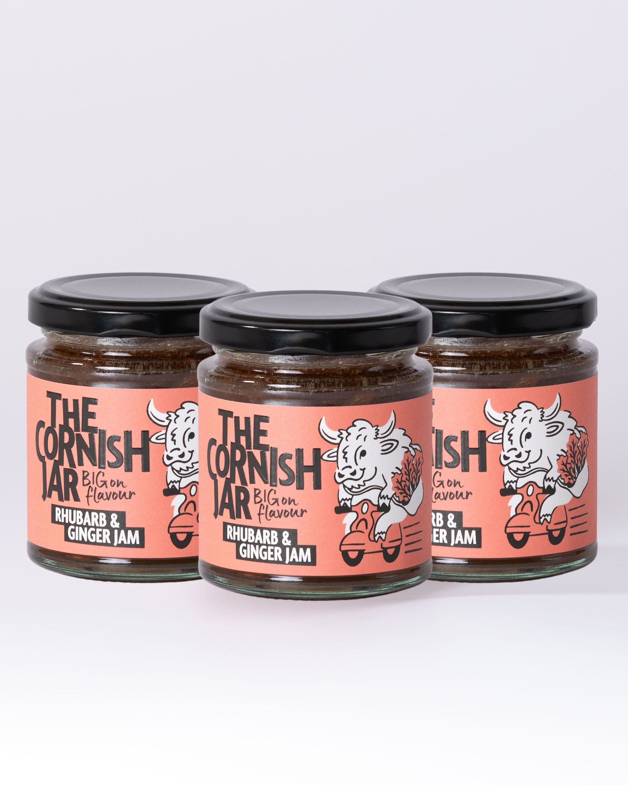 Rhubarb & Ginger Jam: 3 Pack